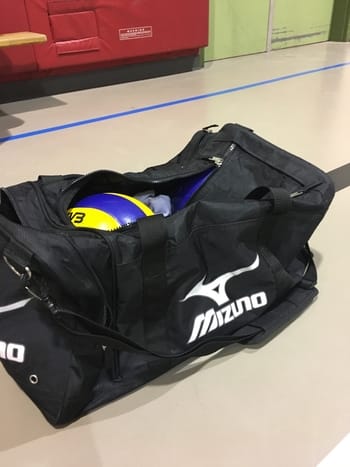 black Mizuno gym bag