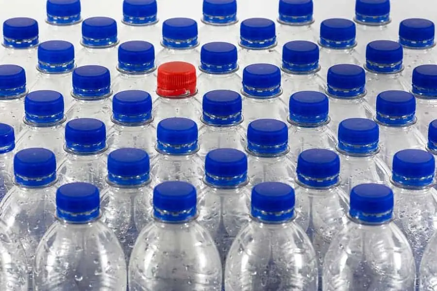 multiple bottles of water