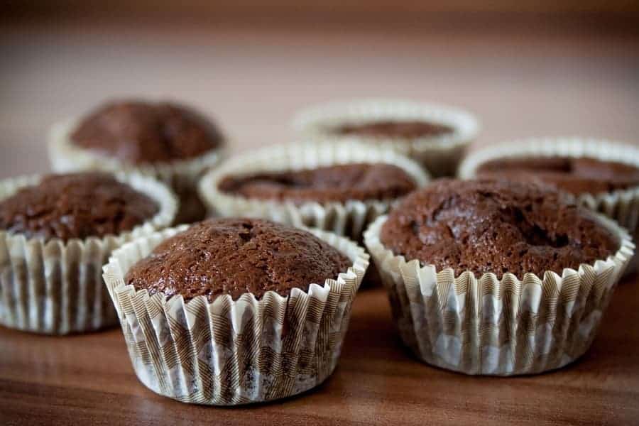 multiple muffins on a table