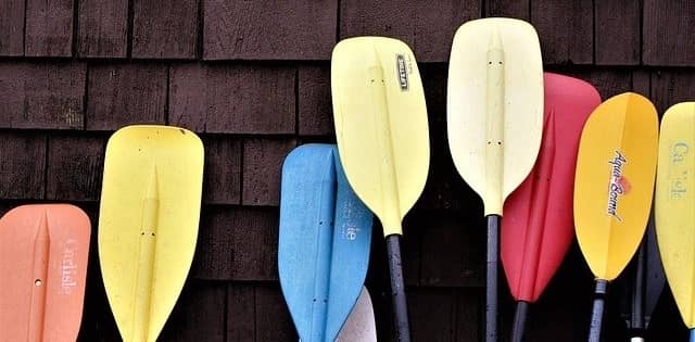 Multiple paddles for boating