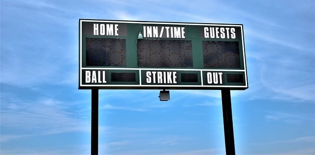A scoreboard