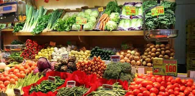 Vegetables for sale